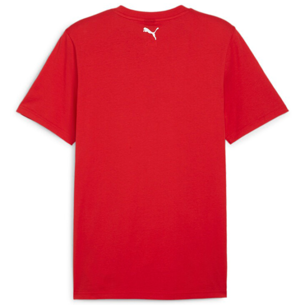 Футболка для мужчин Puma Ferrari Race Big Shield Tee Tonal 100% хлопок/ Красный photo 2