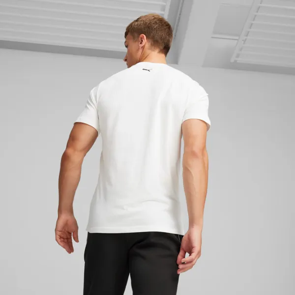 Tricou pentru bărbați Puma Ferrari Race Big Shield Tee Tonal 100% bumbac/ White photo 4