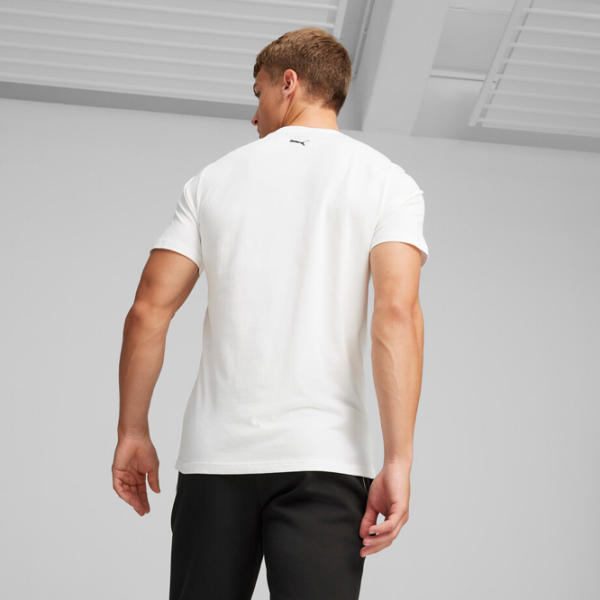 Tricou pentru bărbați Puma Ferrari Race Big Shield Tee Tonal 100% bumbac/ White photo 4