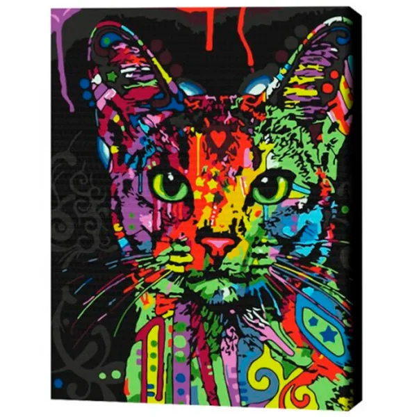 Картина по номерам BrushMe Абисинская кошка 50 x 40 см/ Вертикальная photo 3