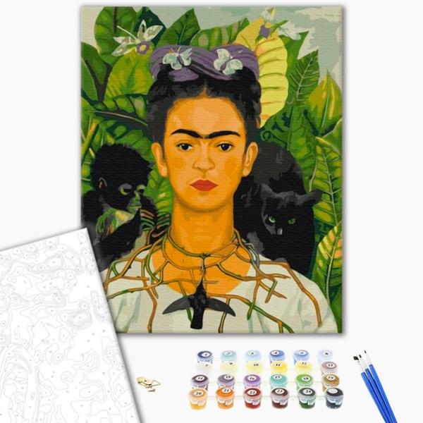 Картина по номерам BrushMe Фрида Кало. Автопортрет 50 x 40 см/ Вертикальная photo 2 Картина по номерам BrushMe Фрида Кало. Автопортрет 50 x 40 см/ Вертикальная photo 2