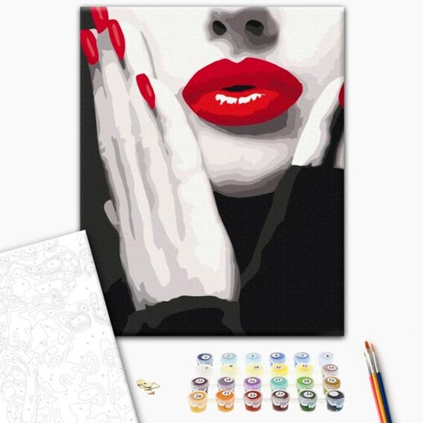 Картина по номерам BrushMe Еффектный красный 40 x 30 cm/ Вертикальная photo 2 Картина по номерам BrushMe Еффектный красный 40 x 30 cm/ Вертикальная photo 2