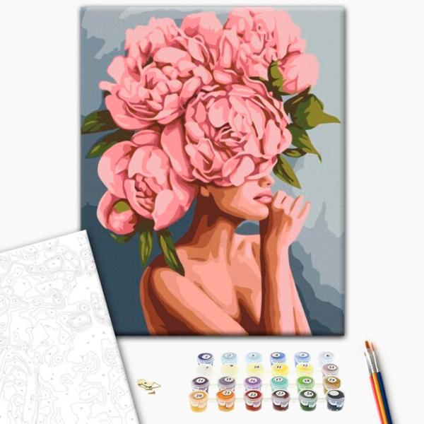 Картина по номерам BrushMe Прикосновение пионов 40 x 30 cm/ Вертикальная photo 2 Картина по номерам BrushMe Прикосновение пионов 40 x 30 cm/ Вертикальная photo 2