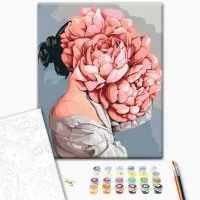 Картина по номерам BrushMe Загадка пионов 40 x 30 cm/ Вертикальная photo 2