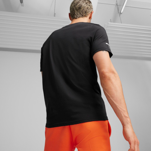 Tricou pentru bărbați Puma F1 Logo Graphic Tee 100% bumbac/ Black photo 4