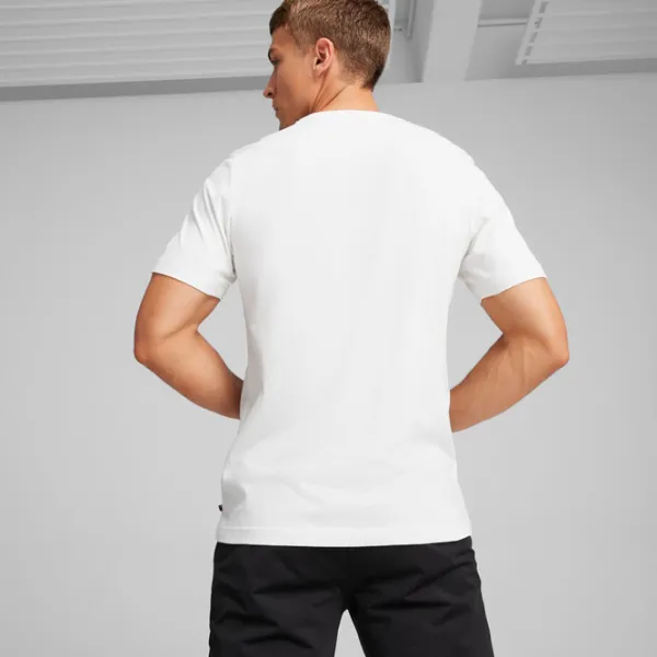 Футболка для мужчин Puma Bmw Mms (Logo) Graphic Tee 100% хлопок/ Белый photo 4