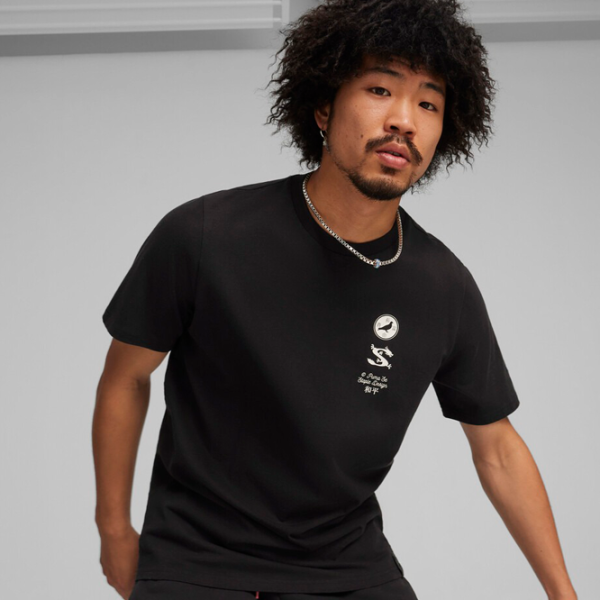 Футболка для мужчин Puma X Staple Graphic Tee 100% хлопок/ Черный photo 3
