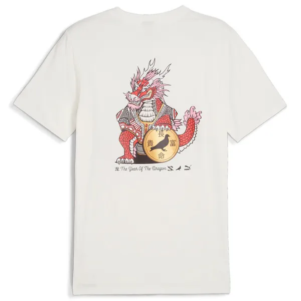 Tricou pentru bărbați Puma X Staple Graphic Tee 100% bumbac/ Warm White photo 2