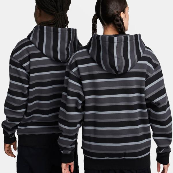 Hanorac pentru bărbați Nike Sb Flc Fz Stripes Drept/ Gray photo 4