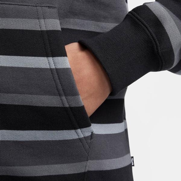 Hanorac pentru bărbați Nike Sb Flc Fz Stripes Drept/ Gray photo 6
