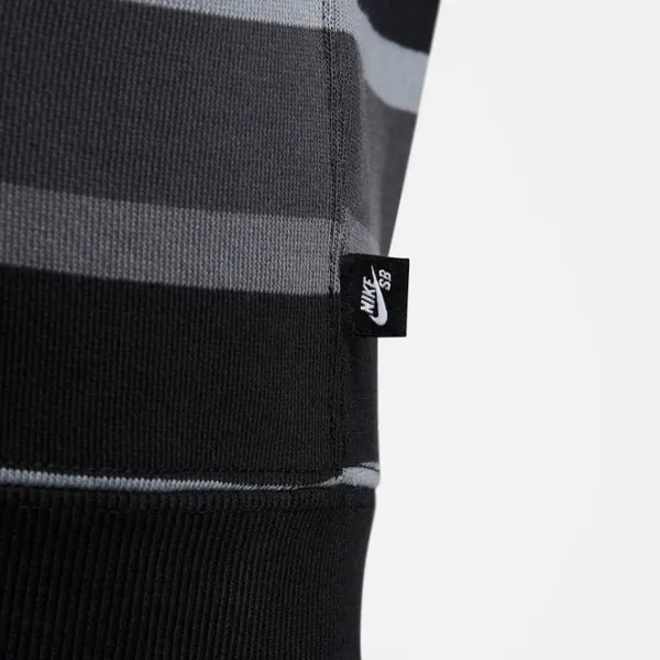 Hanorac pentru bărbați Nike Sb Flc Fz Stripes Drept/ Gray photo 8
