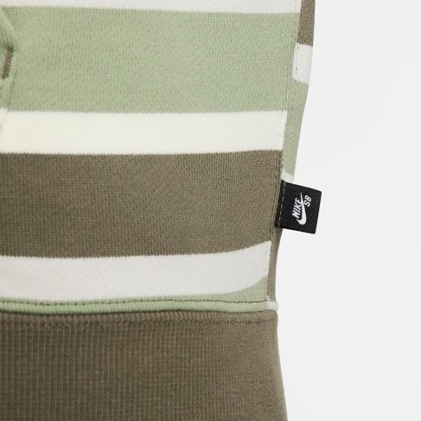 Hanorac pentru bărbați Nike Sb Flc Fz Stripes Drept/ Green photo 9