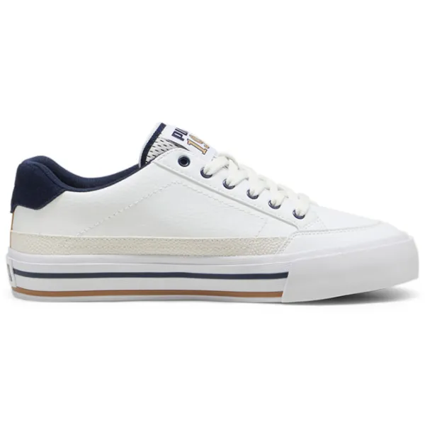 Ghete pentru bărbați Puma Court Classic Vulc Retro Club 40 / White photo 3