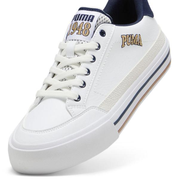 Ghete pentru bărbați Puma Court Classic Vulc Retro Club 40 / White photo 5