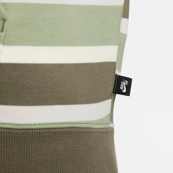 Hanorac pentru bărbați Nike Sb Flc Fz Stripes Drept/ Green photo 8