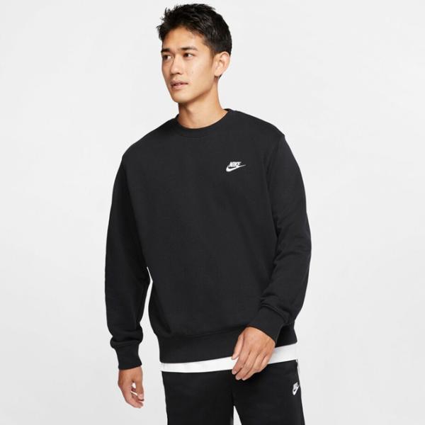 Hanorac pentru bărbați Nike Sportswear Club French Terry Crew Drept/ Black photo 2