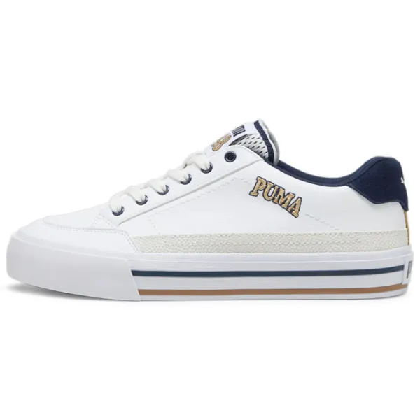 Ghete pentru bărbați Puma Court Classic Vulc Retro Club 46 / White photo 2