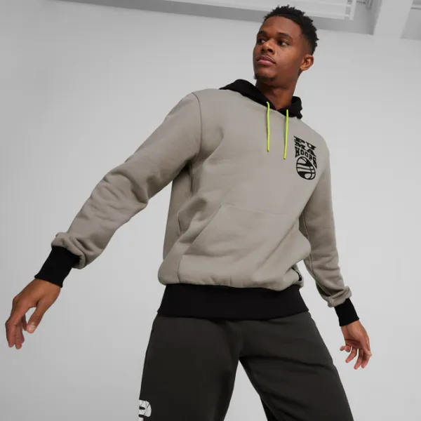 Hanorac pentru bărbați Puma Posterize 2.0 Drept/ Gray photo 3