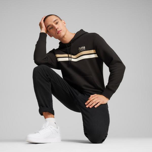 Hanorac pentru bărbați Puma Team Hoodie Tr Drept/ Black photo 5