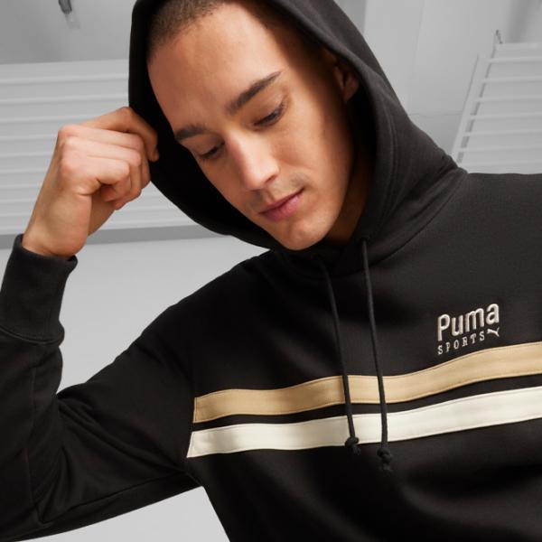 Hanorac pentru bărbați Puma Team Hoodie Tr Drept/ Black photo 6