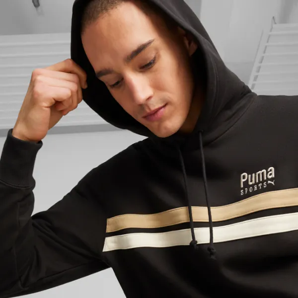 Hanorac pentru bărbați Puma Team Hoodie Tr Drept/ Black photo 6