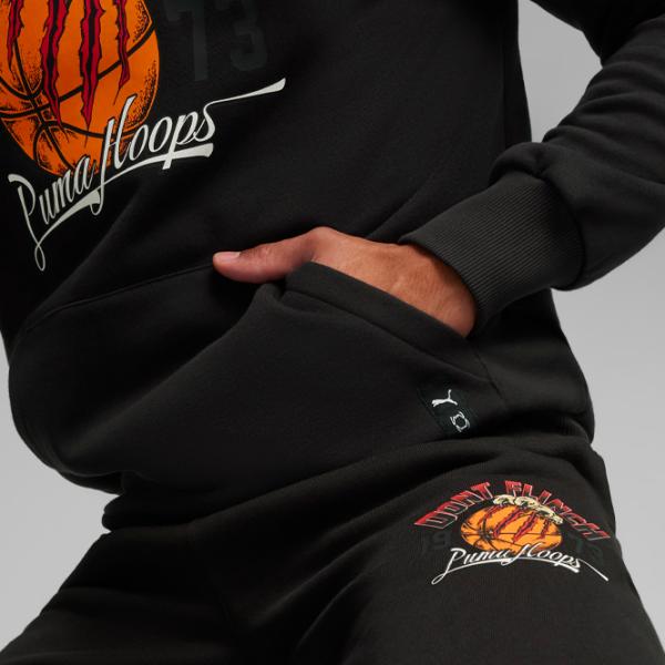 Hanorac pentru bărbați Puma Graphic Booster Hoodie Drept/ Black photo 7