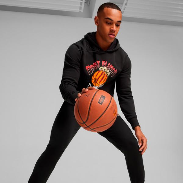 Hanorac pentru bărbați Puma Graphic Booster Hoodie Drept/ Black photo 5