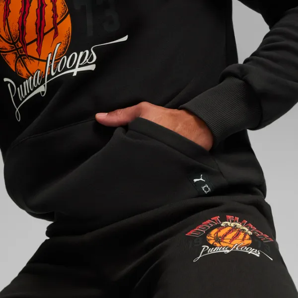 Hanorac pentru bărbați Puma Graphic Booster Hoodie Drept/ Black photo 7