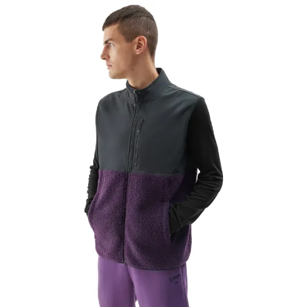Vestă pentru bărbați 4F 4FAW23TVESM067 M/ Purple photo 2