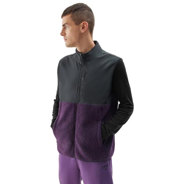 Vestă pentru bărbați 4F 4FAW23TVESM067 M/ Purple photo 2