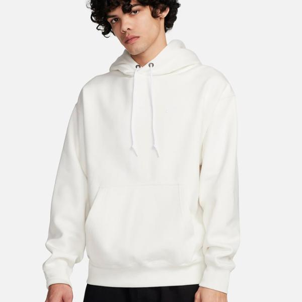 Толстовка для мужчин Nike Solo Swoosh Fleece Po Прямой/ Белый photo 2