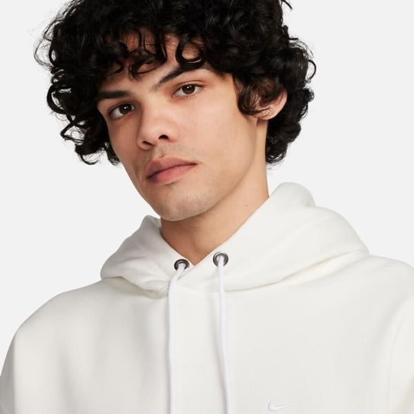 Hanorac pentru bărbați Nike Solo Swoosh Fleece Po Drept/ White photo 5