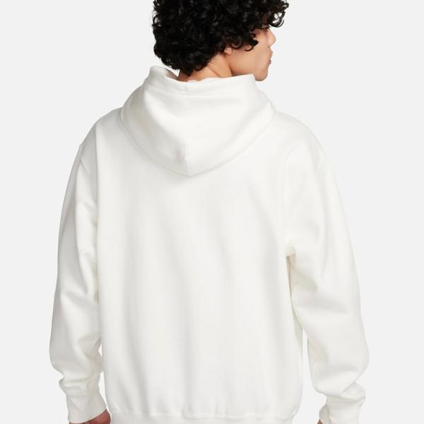 Hanorac pentru bărbați Nike Solo Swoosh Fleece Po Drept/ White photo 3