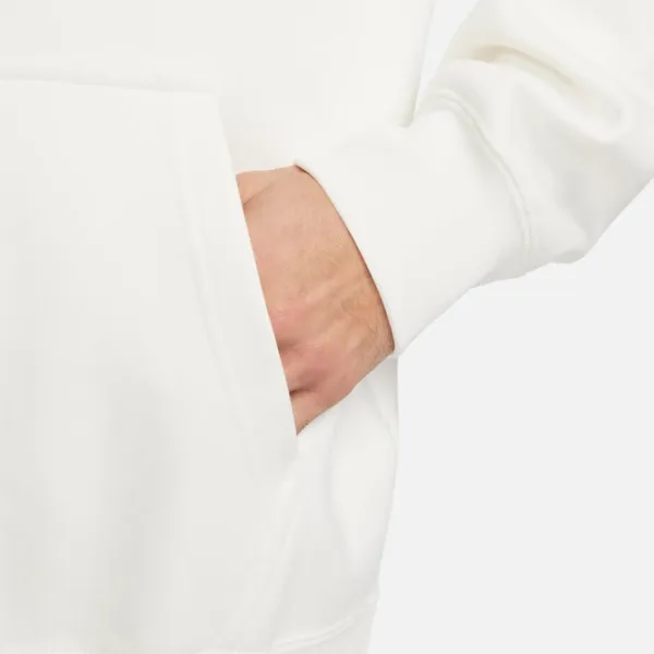 Hanorac pentru bărbați Nike Solo Swoosh Fleece Po Drept/ White photo 8