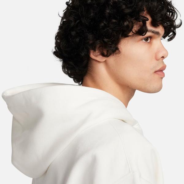 Hanorac pentru bărbați Nike Solo Swoosh Fleece Po Drept/ White photo 9