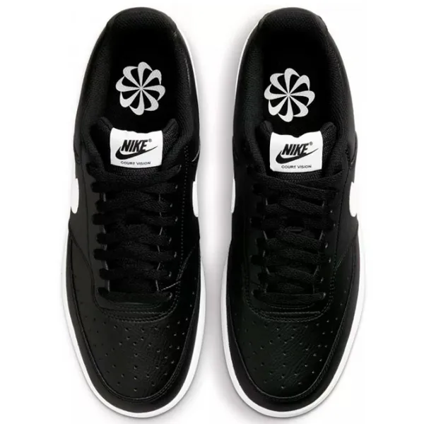 Ghete pentru bărbați Nike Court Vision Low Nn 45 / Black White photo 4
