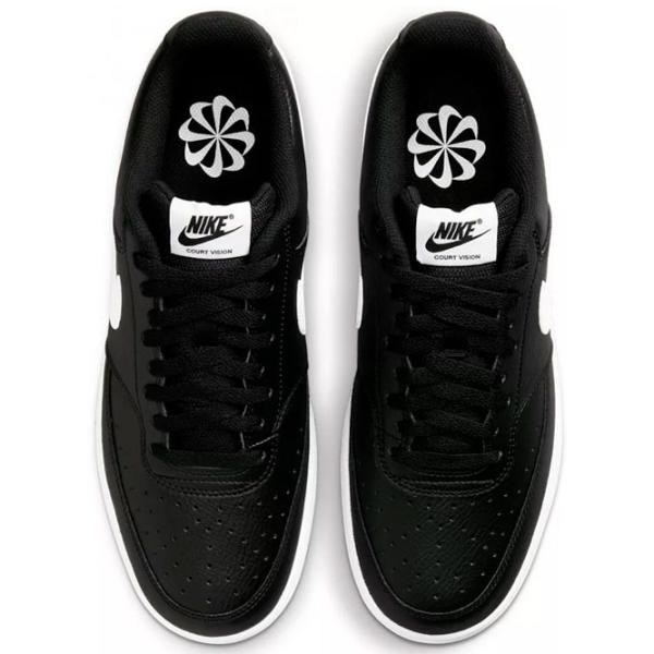 Ghete pentru bărbați Nike Court Vision Low Nn 45 / Black White photo 4