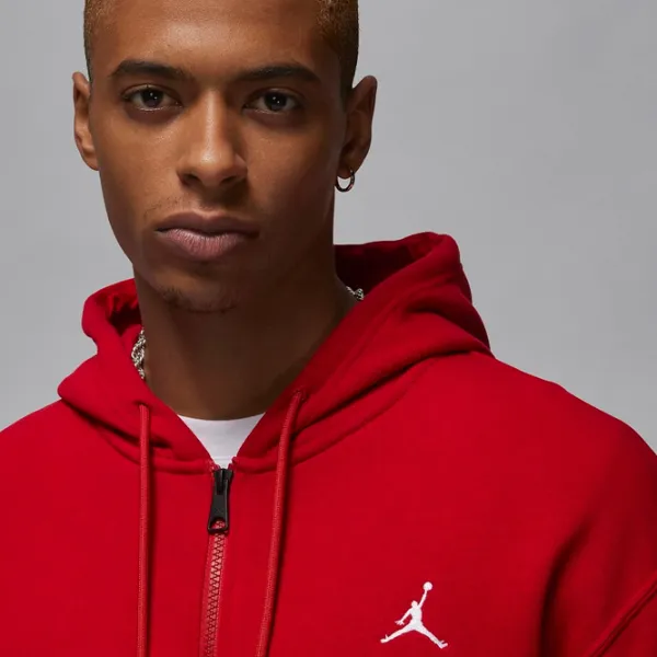 Hanorac pentru bărbați Nike Jordan Essentials Full-Zip Fleece Hoodie Drept/ Red photo 5