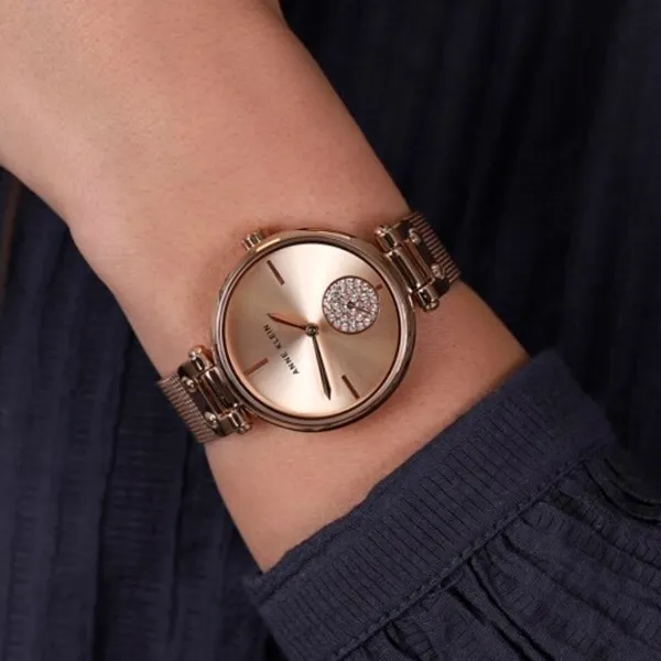 Ceas de mână pentru femei ANNE KLEIN AK/ 3000RGRG Cuarț/ 32 mm photo 3 Ceas de mână pentru femei ANNE KLEIN AK/ 3000RGRG Cuarț/ 32 mm photo 3