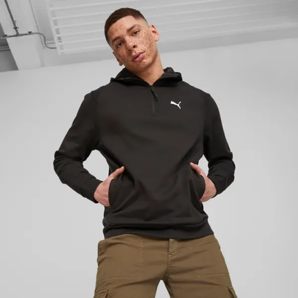 Hanorac pentru bărbați Puma Rad|Cal Half-Zip Dk Drept/ Black photo 3
