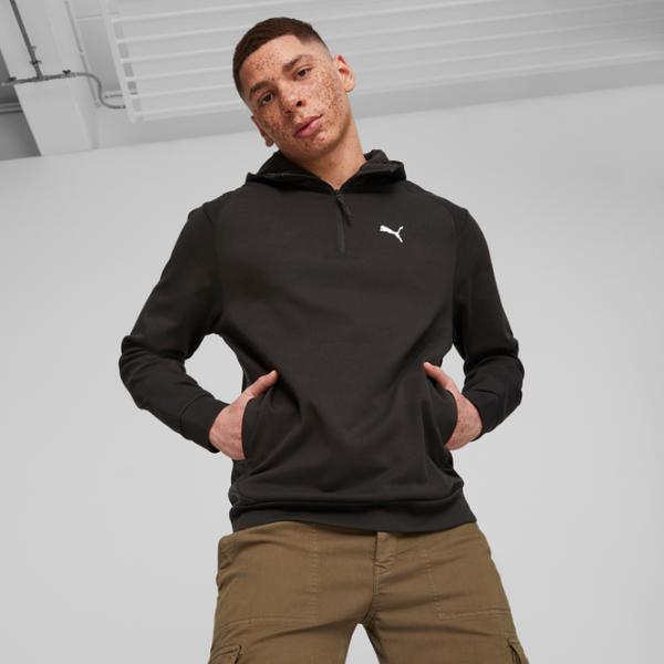 Hanorac pentru bărbați Puma Rad|Cal Half-Zip Dk Drept/ Black photo 3