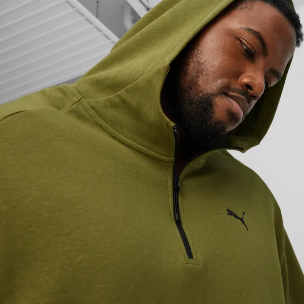 Hanorac pentru bărbați Puma Rad|Cal Half-Zip Dk Drept/ Green photo 6