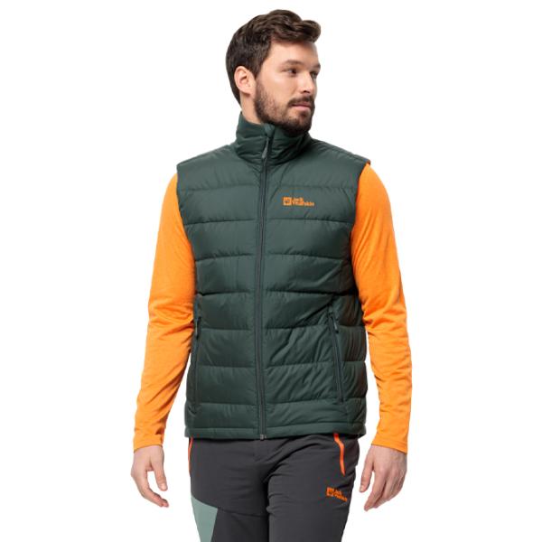 Жилет для мужчин Jack Wolfskin Ather Down M/ Оливковый photo 2