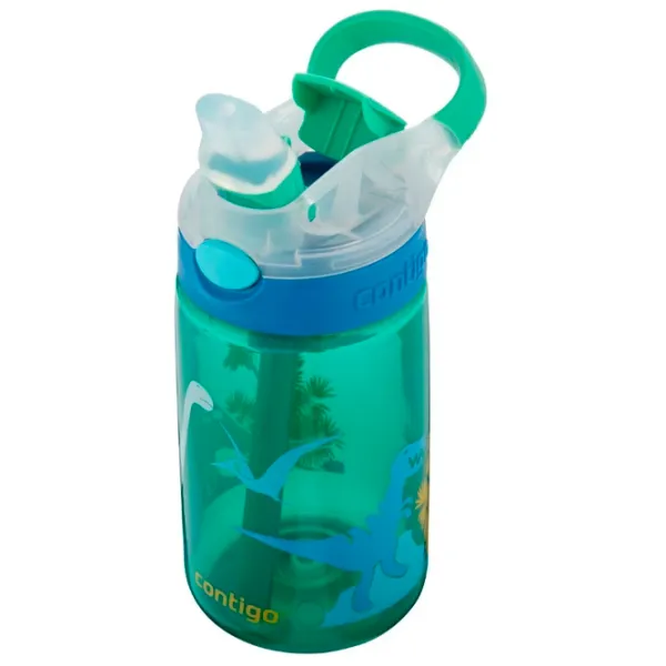 Sticluță cu pai Contigo Gizmo 420 ml 12 luni/ Silicon/ Green photo 2