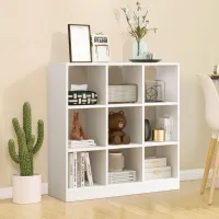 Etajeră Costway CB10445WH 107.5 x 107.5 x 33 cm/ LPAL/ White photo 2