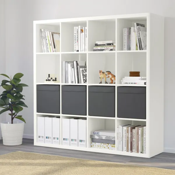 Etajeră Ikea Kallax 147 x 147 x 39 cm/ LPAL/ White photo 3