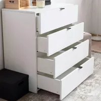 Комод Fabrik Home Hardy 4 87см x 80см x 47см/ МДФ/ Белый глянец photo 4