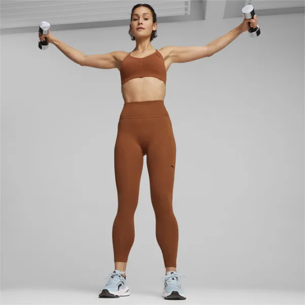 Bustieră pentru femei Puma Move Myfit Brown photo 3