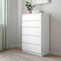 Comodă Ikea Kullen 112 x 70 x 40/ MDF/ Alb photo 4