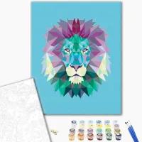 Pictură pe numere BrushMe Prădător în detalii 50 x 40 cm/ Verticală photo 2